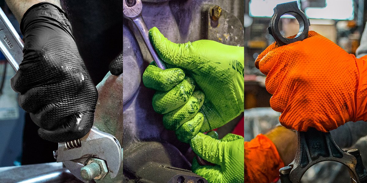 Ammex Disposable Industrial Nitrile Gloves